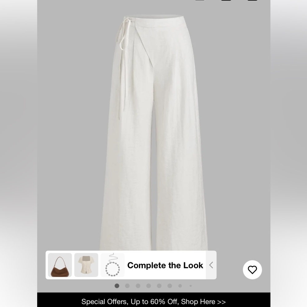 NWT Cider linen pants, sz L